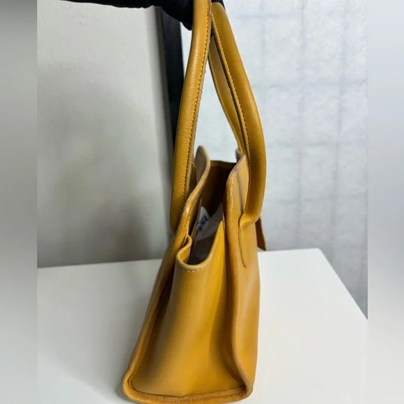 Rare Vintage Coach Retro Dinky Shopping Bag in Golden Yellow - - Picture 6 of 14